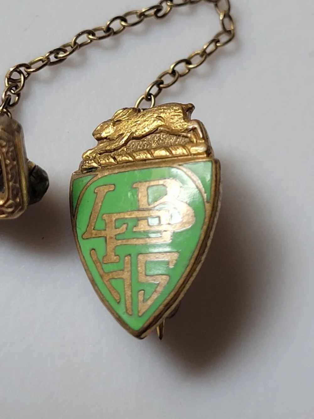 Vintage Long Beach Polytech H.S. lapel pin